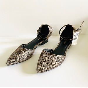 Express animal/cheetah print dress flats